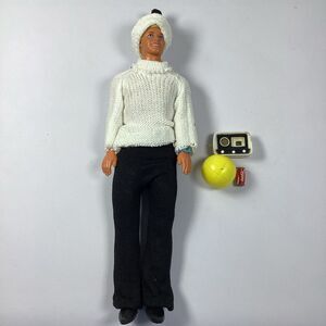 Vintage Ken Doll Toy Mattel Sweater Jeans Accessories 1968 Malaysia